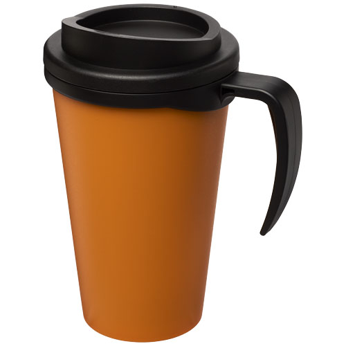 Mug isolant 350 ml promotionnel Americano® Orange et Noir